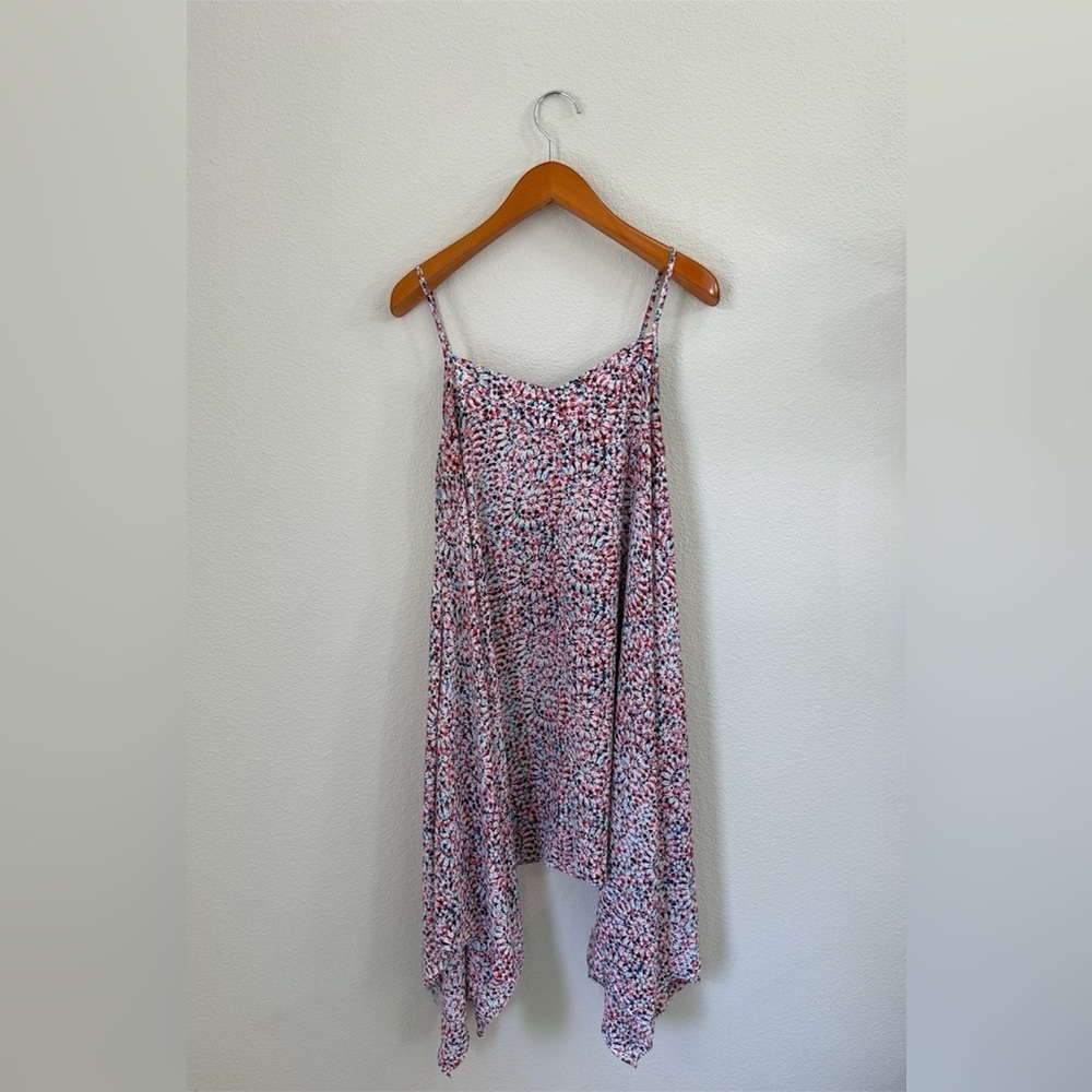 Vintage Love Ady Colorful Asymmetrical Spaghetti Strap Dress Size Medium